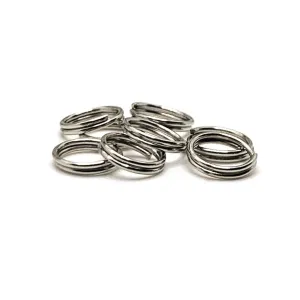 100 , 500 or 1,000 Pieces: 8 mm Antique Silver Split Double Jump Rings