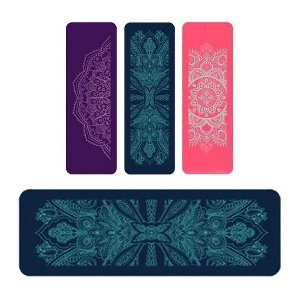 12mm Pro NBR Yoga Exercise Mat - Teal Mandala