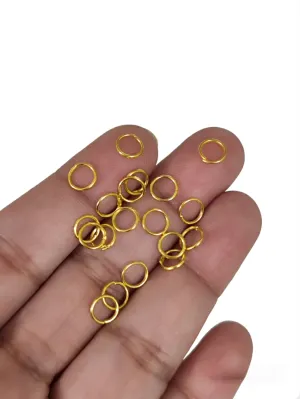 6 mm golden jump rings 6 mm standard metal jump ring JRN6G