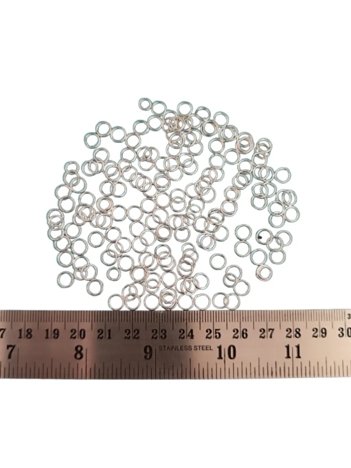 6 mm silver jump rings 6 mm standard metal jump ring JRN6S