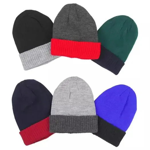 6-Pack: Kids' Warm and Cute Acrylic Winter Beanies