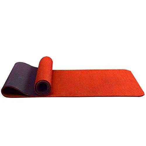 6mm Yoga Mat Non Slip TPE Exercise Mat - Red