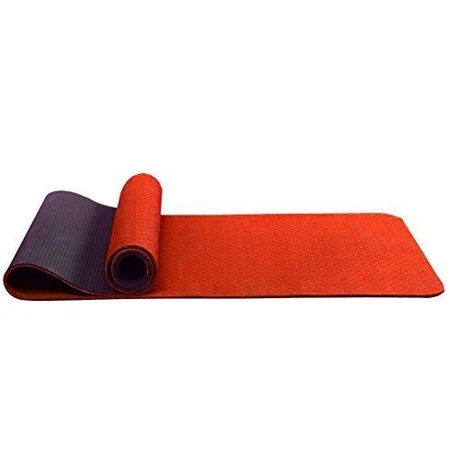 6mm Yoga Mat Non Slip TPE Exercise Mat - Red