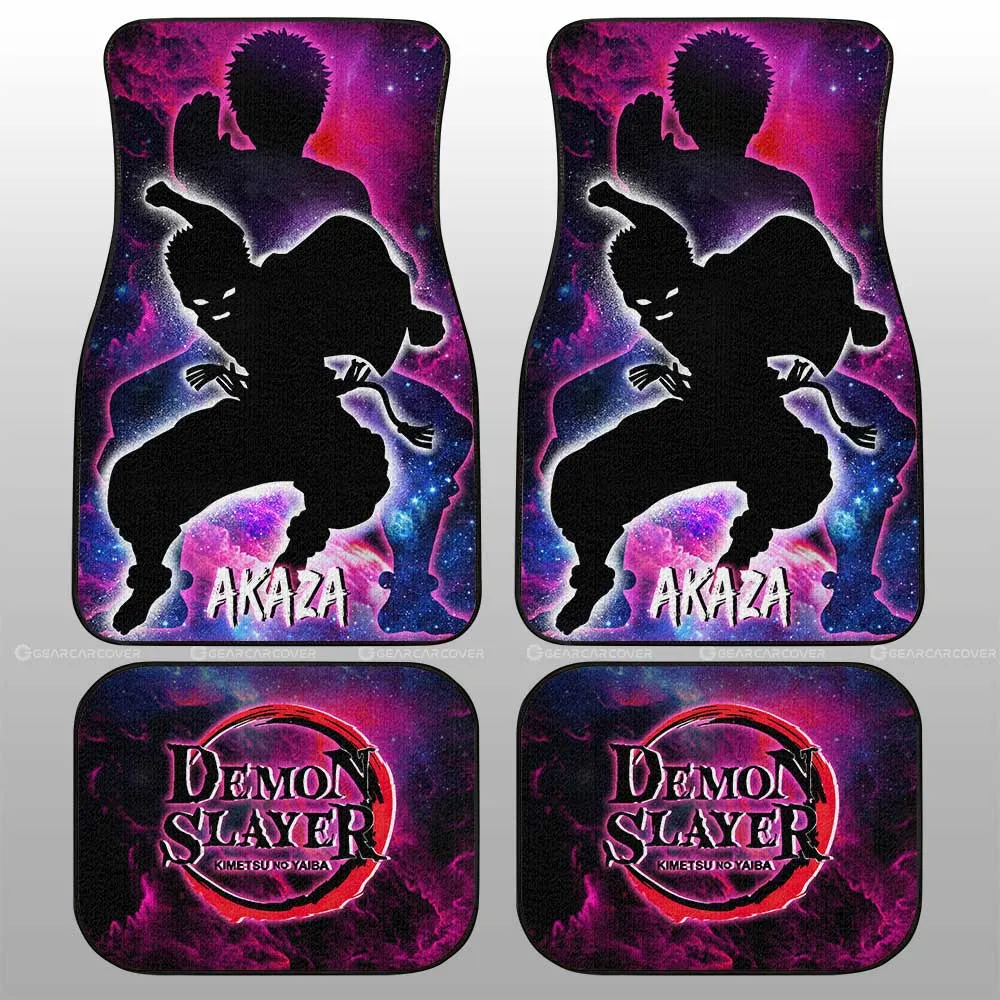 Akaza Car Floor Mats Custom Demon Slayer Anime