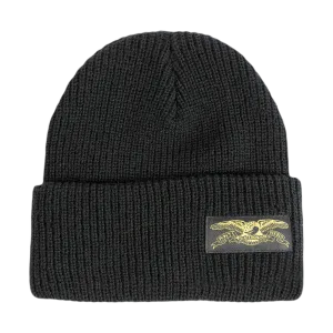 ANTIHERO STOCK EAGLE LABEL BEANIE BLACK/YELLOW