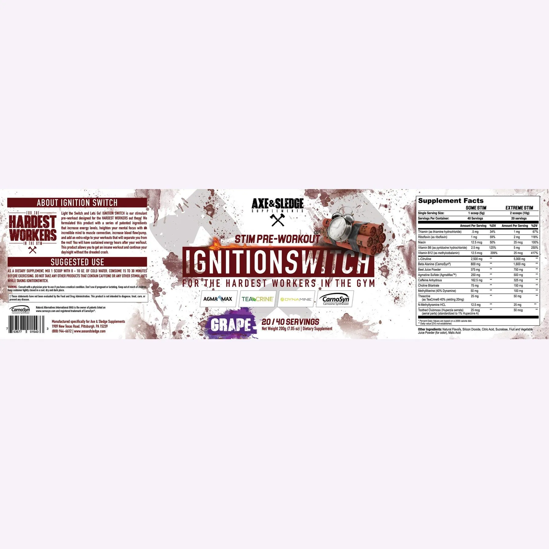 Axe & Sledge - Ignition Switch - 40 Scoops