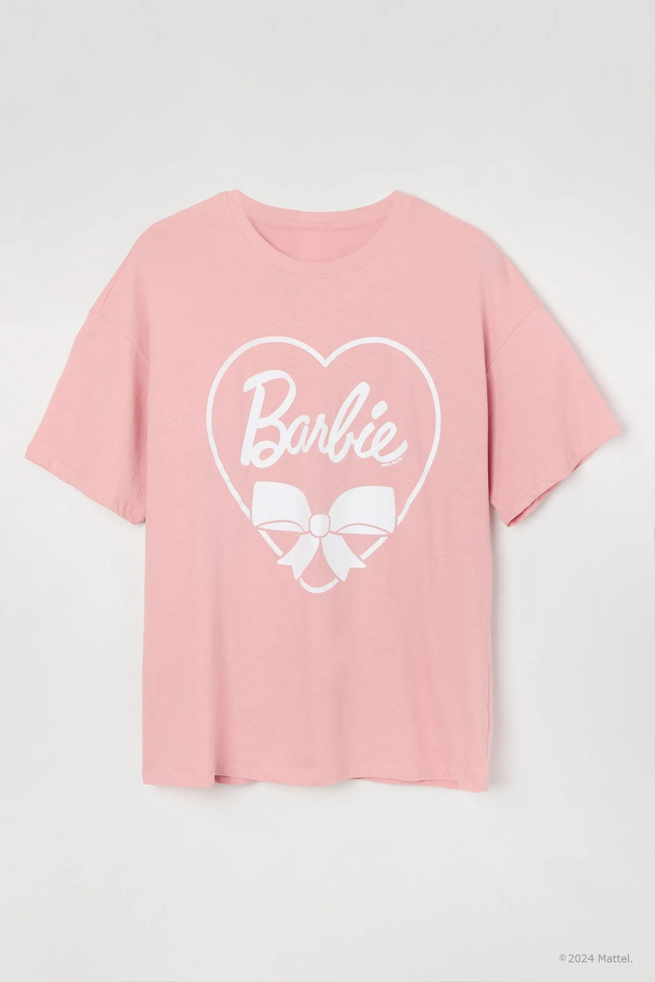 Barbie™ Heart Bow Graphic Boyfriend T-Shirt