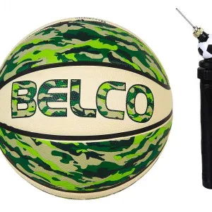 Belco Sports Green Streets Basketball Size with Double Action Pump