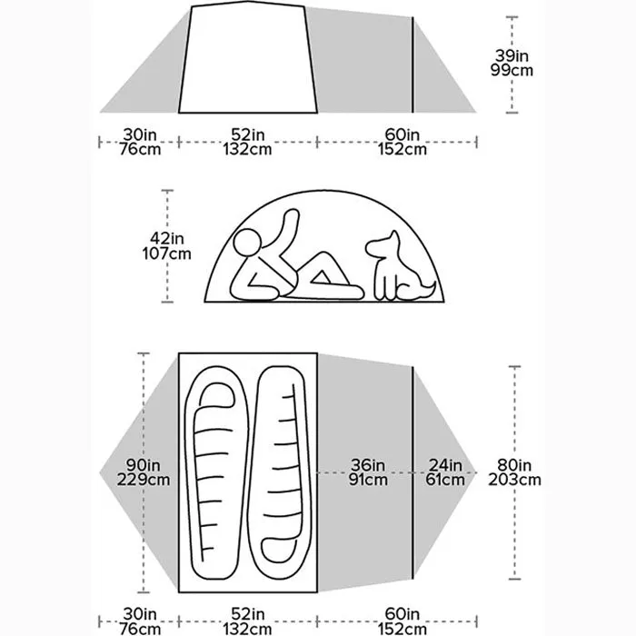 Big Agnes Blacktail Hotel 2 Person Camping Tent