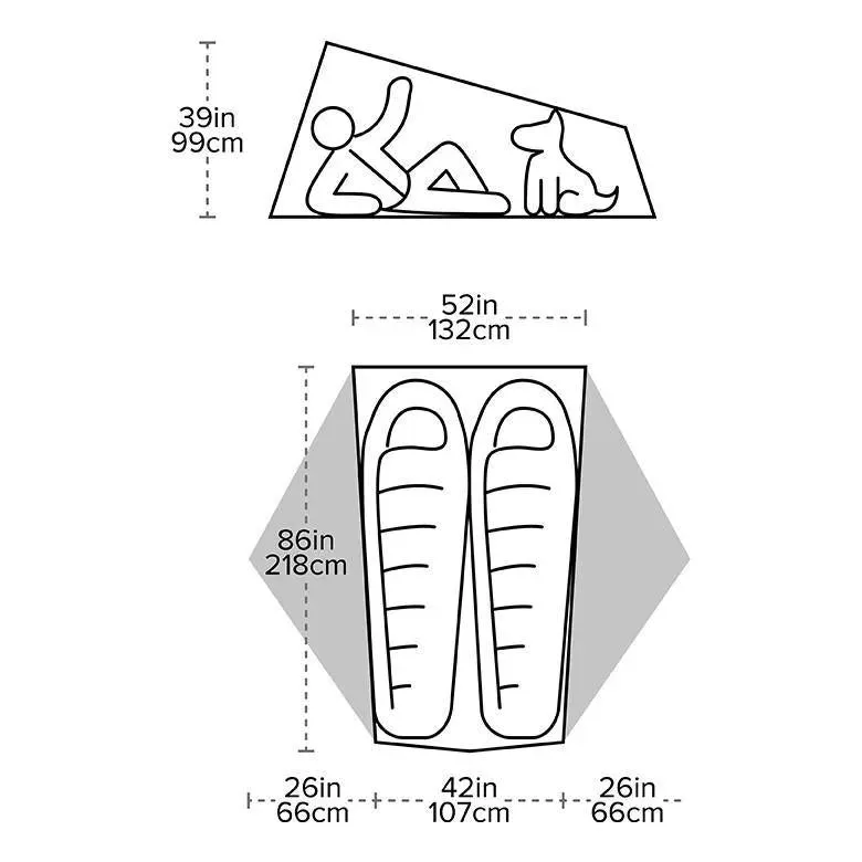 Big Agnes | Tiger Wall UL2 Bikepack Tent Solution Dye