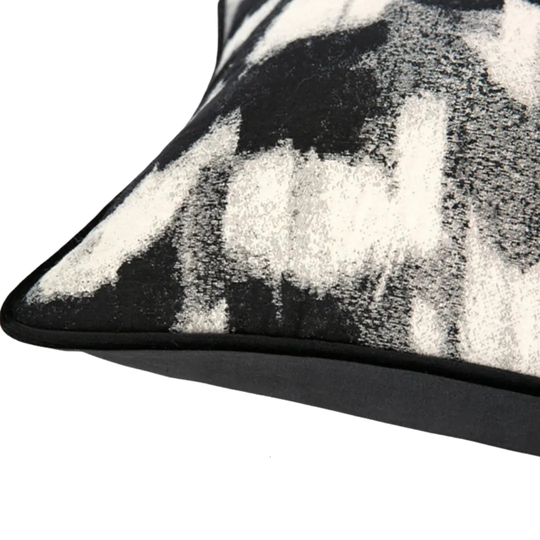 Black And White Abstract Pillow Case