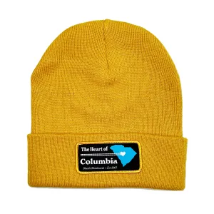 BLUETILE HEART OF COLUMBIA PATCH BEANIE MUSTARD