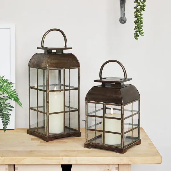 Brass Indoor TruGlow® Candle Lantern