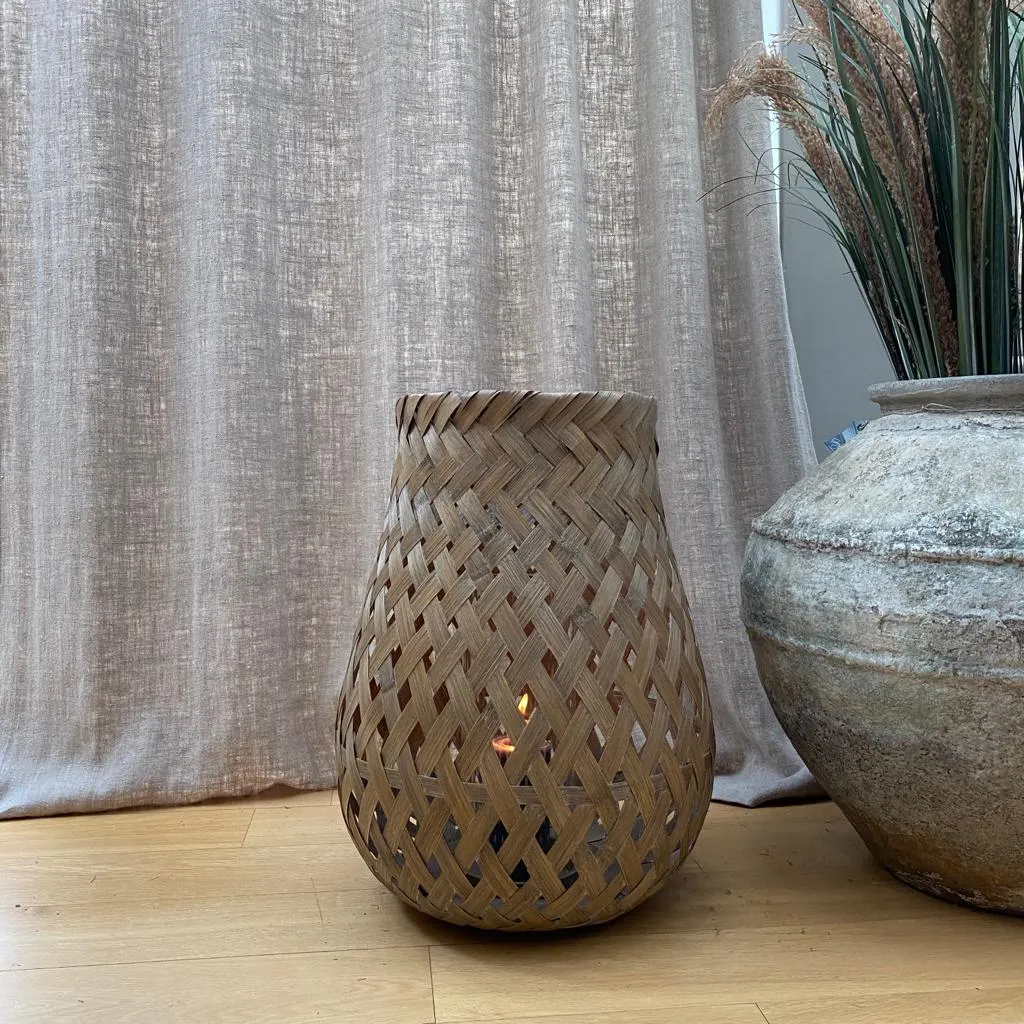 Broste Bamboo Basky Lantern - Two Sizes