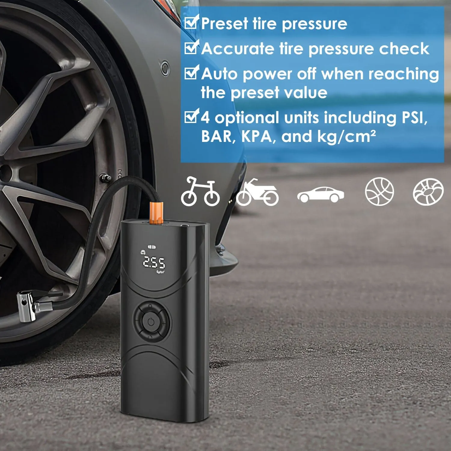 Car Tire Inflator Pump