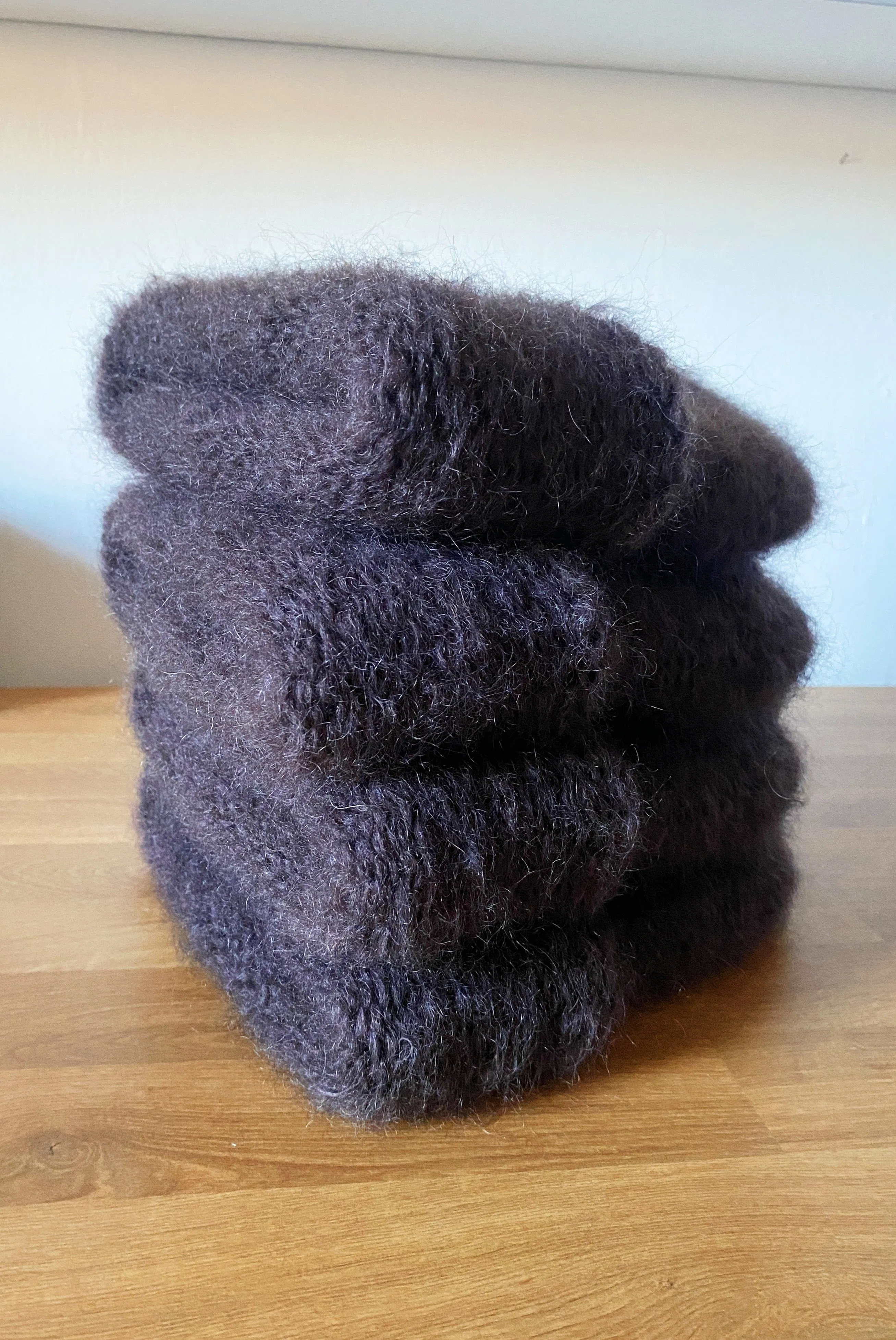 Cloud Mohair Beanie Chocolate Brown