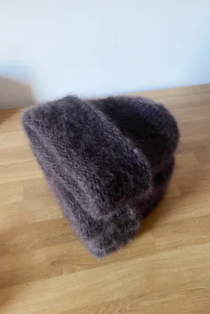 Cloud Mohair Beanie Chocolate Brown