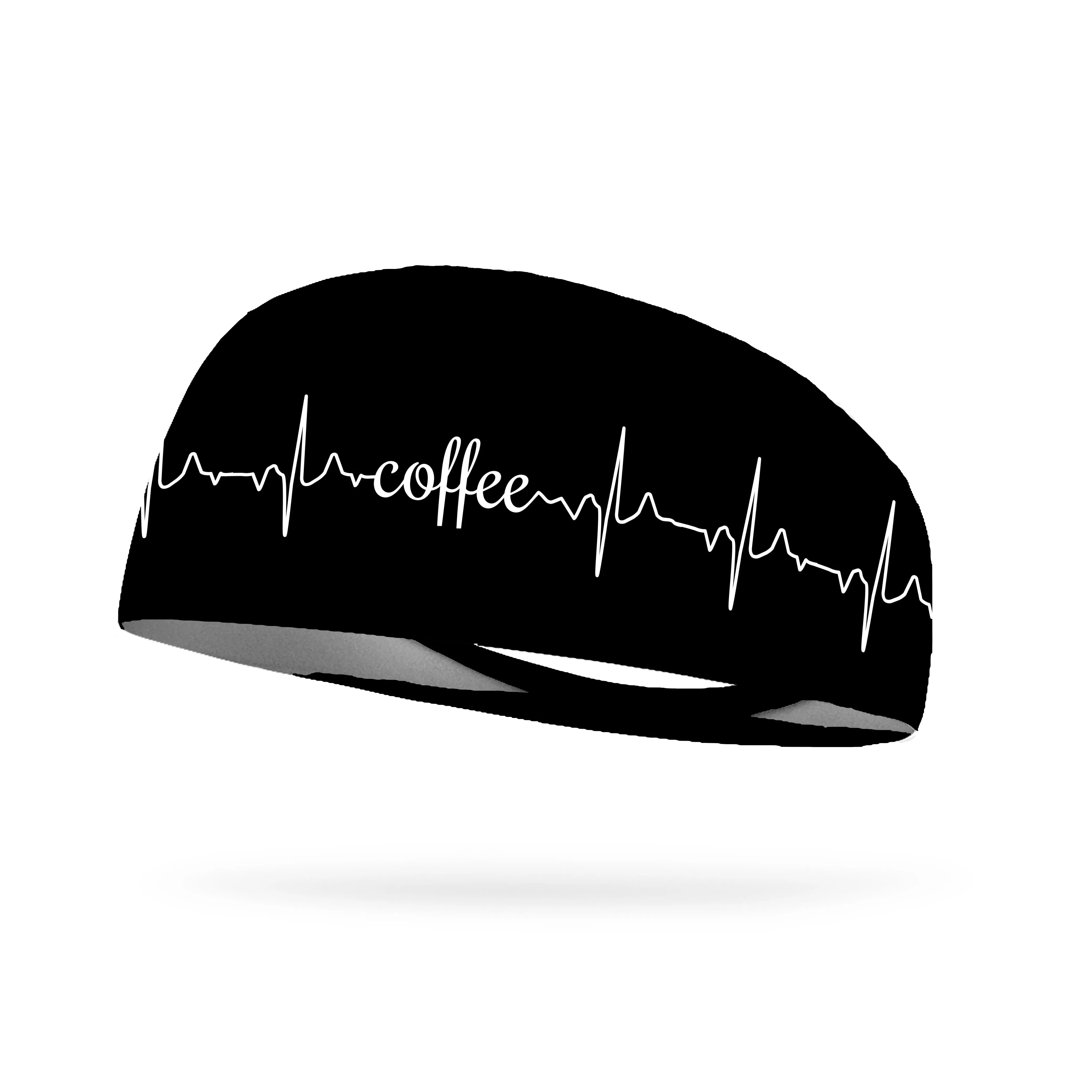 Coffee Heartbeat Performance Wicking Headband