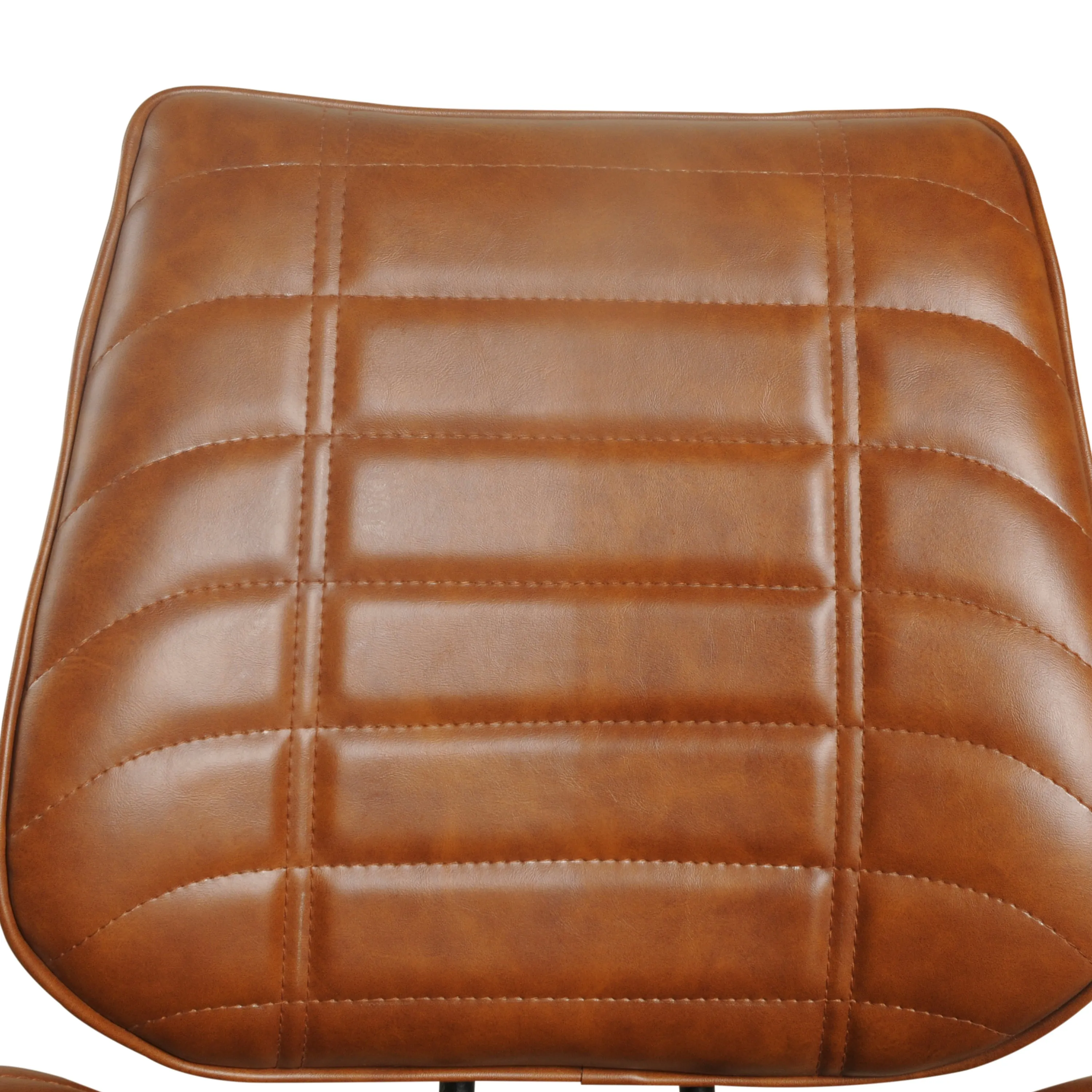 Corrine Tan Vegan Leather Chair Tan Set Of Two