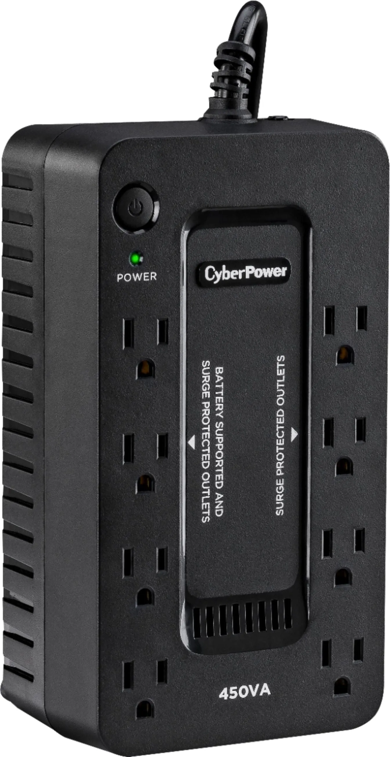 CyberPower 450VA/260W Battery Back-Up System UPS - New Battery Certified Refurbished