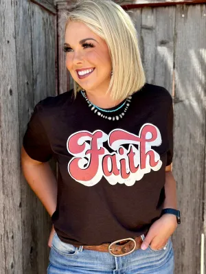 Faith Brown Graphic Tee by Texas True Threads