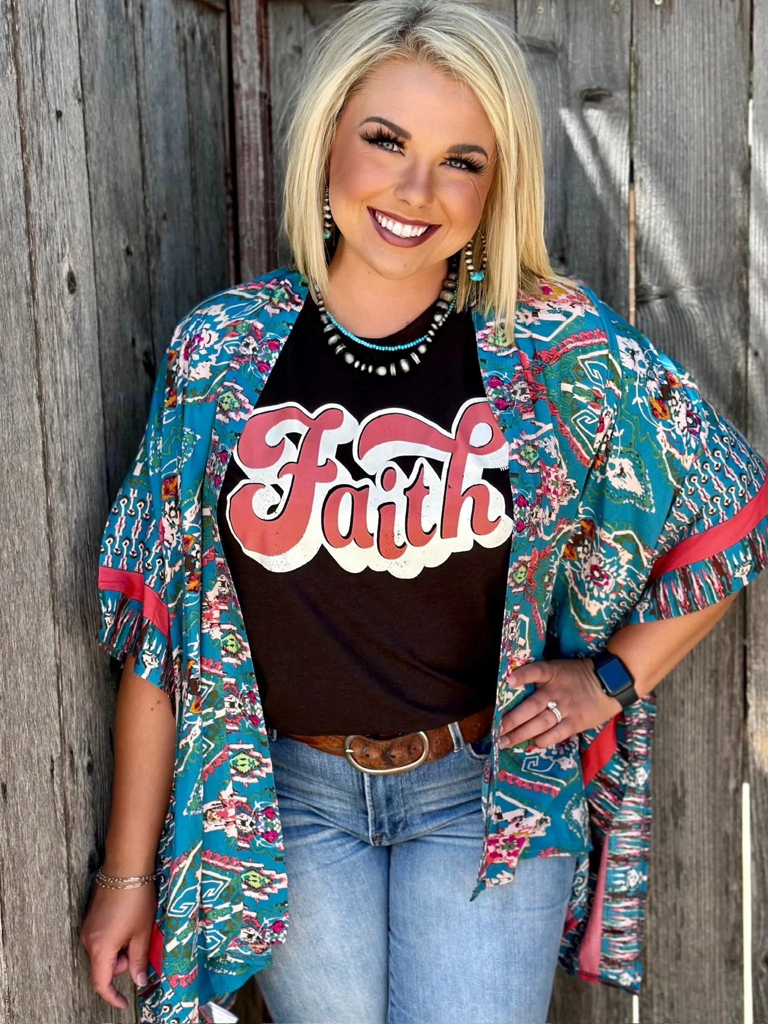 Faith Brown Graphic Tee by Texas True Threads