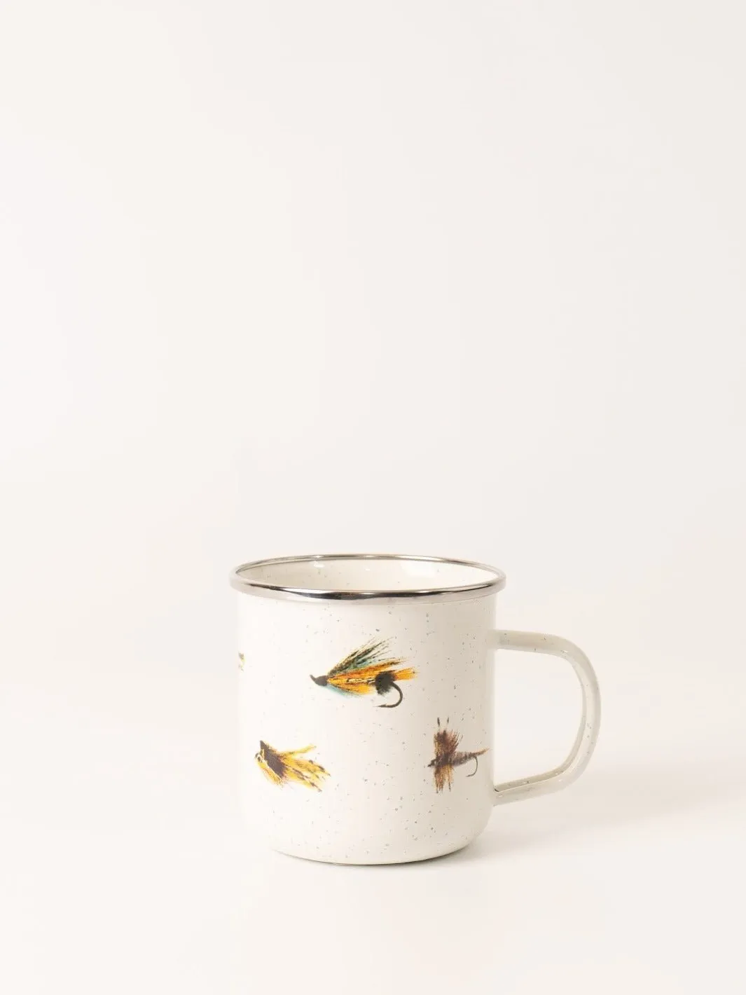 Fly Fishing Enamelware Mug