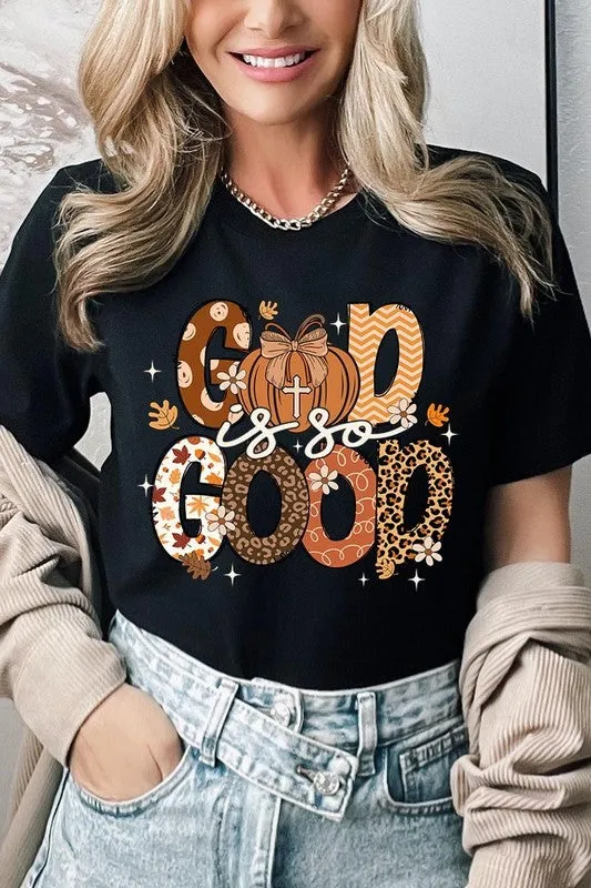 God is So Good Autumn Pumpkin Graphic Tee