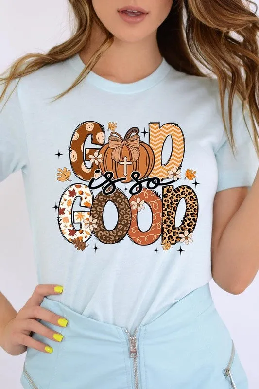 God is So Good Autumn Pumpkin Graphic Tee