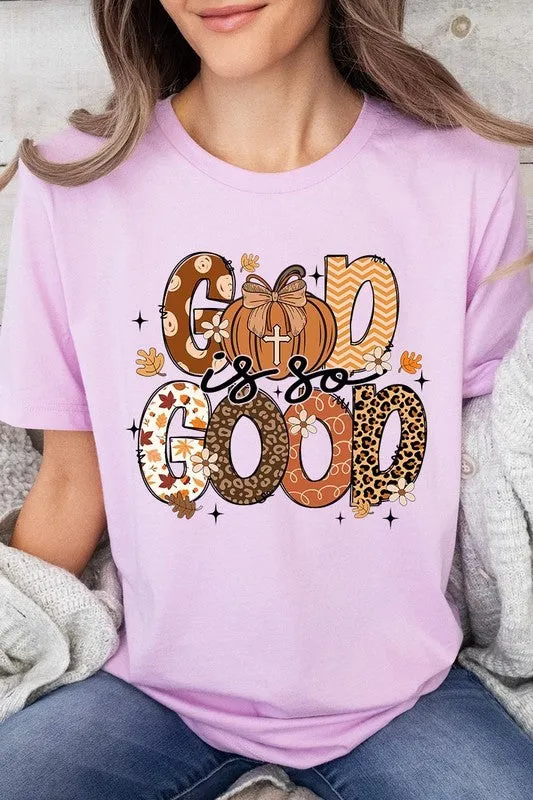 God is So Good Autumn Pumpkin Graphic Tee