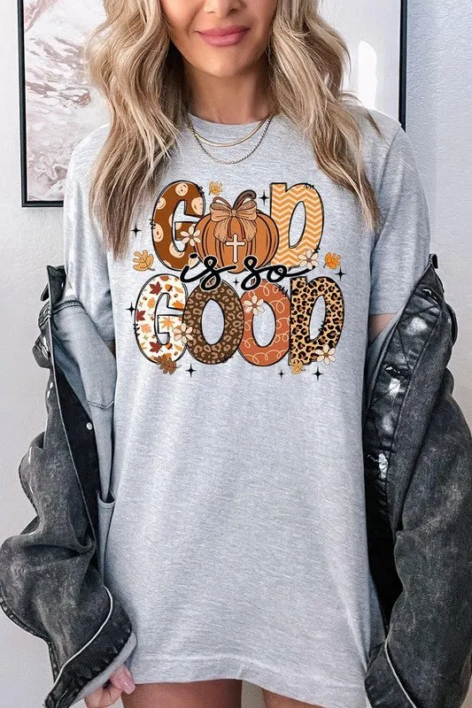 God is So Good Autumn Pumpkin Graphic Tee