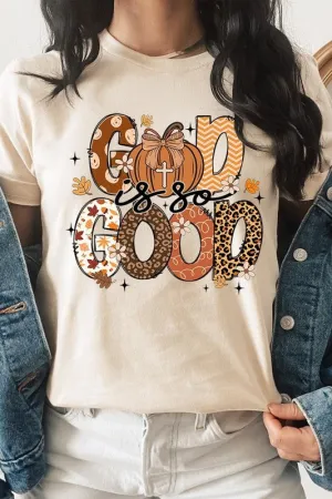 God is So Good Autumn Pumpkin Graphic Tee