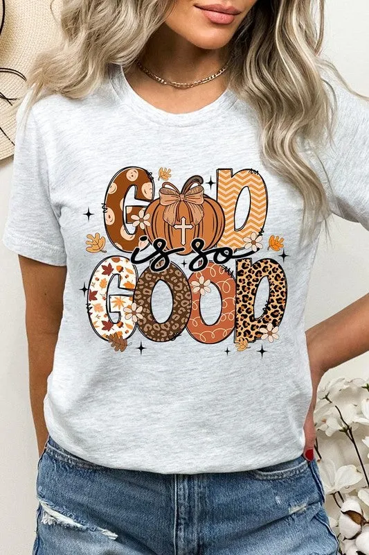 God is So Good Autumn Pumpkin Graphic Tee