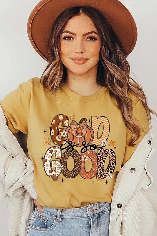 God is So Good Autumn Pumpkin Graphic Tee