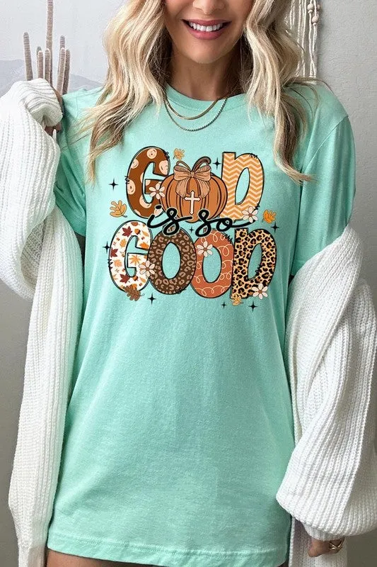 God is So Good Autumn Pumpkin Graphic Tee