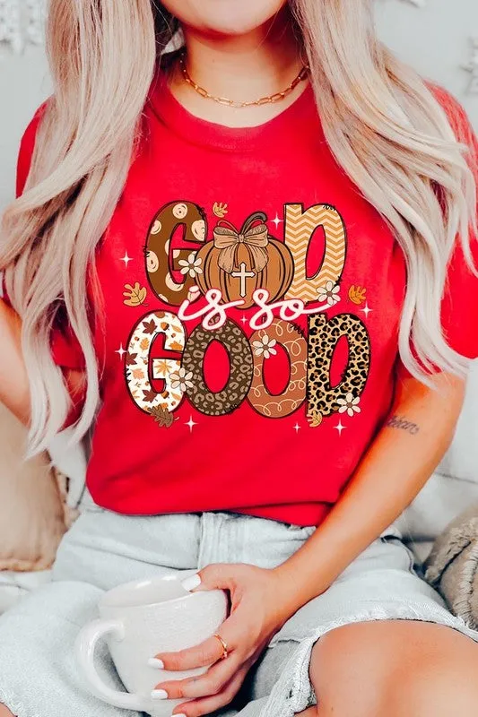 God is So Good Autumn Pumpkin Graphic Tee