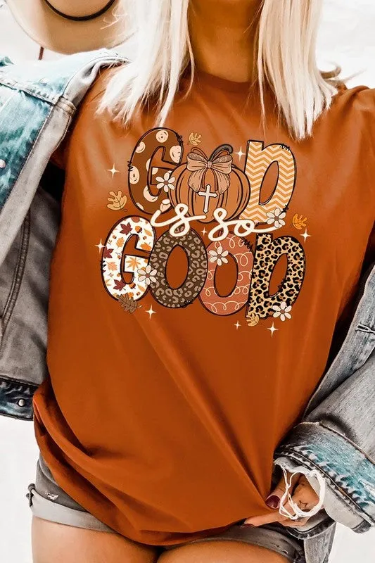 God is So Good Autumn Pumpkin Graphic Tee