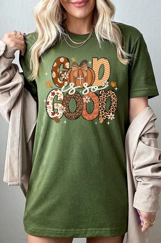 God is So Good Autumn Pumpkin Graphic Tee