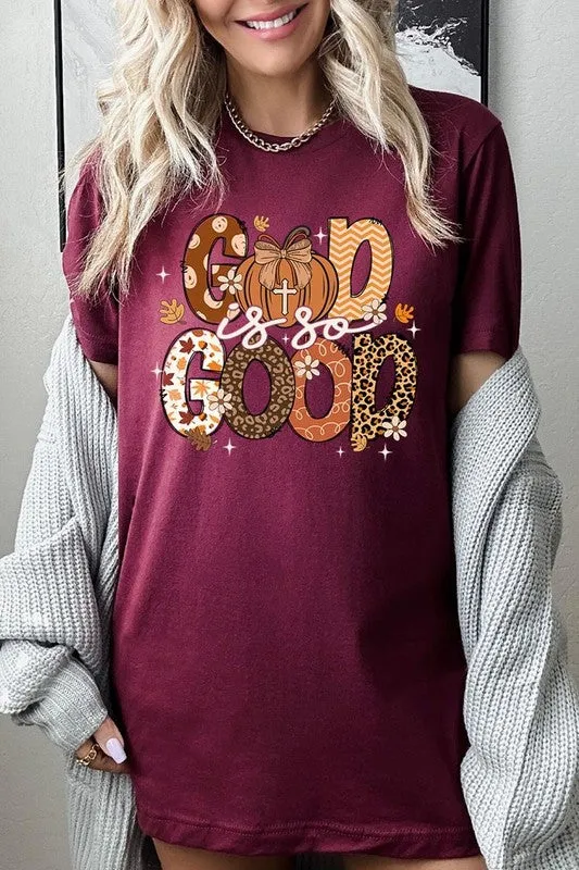 God is So Good Autumn Pumpkin Graphic Tee