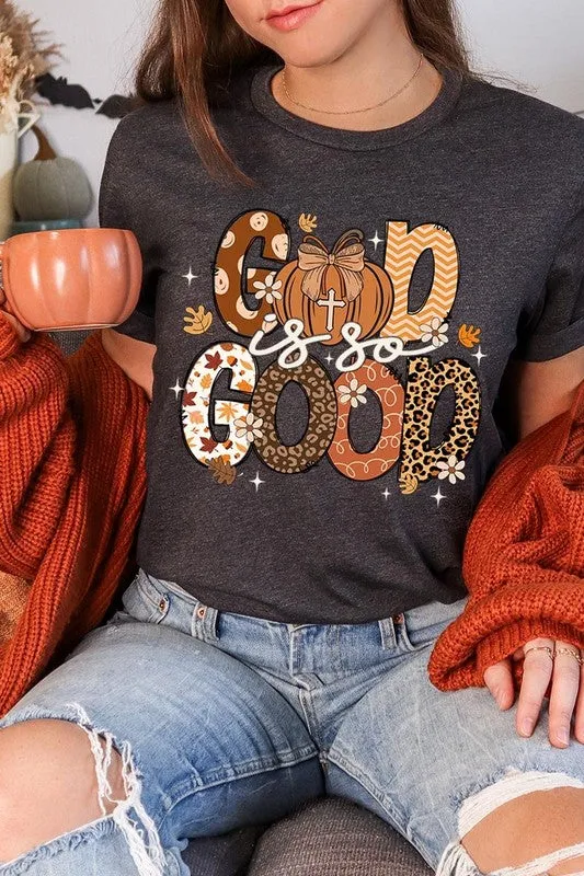 God is So Good Autumn Pumpkin Graphic Tee