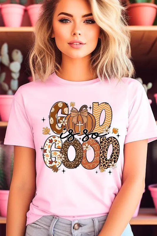 God is So Good Autumn Pumpkin Graphic Tee