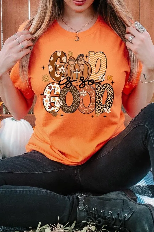 God is So Good Autumn Pumpkin Graphic Tee