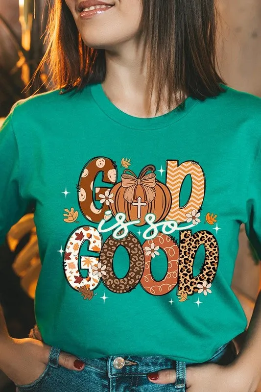 God is So Good Autumn Pumpkin Graphic Tee