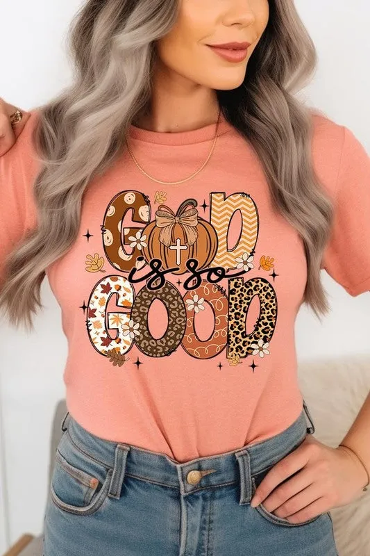 God is So Good Autumn Pumpkin Graphic Tee