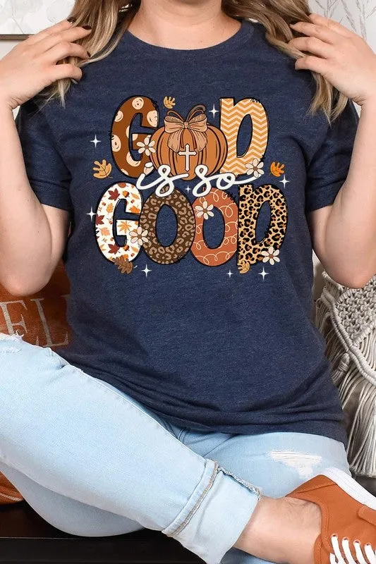 God is So Good Autumn Pumpkin Graphic Tee