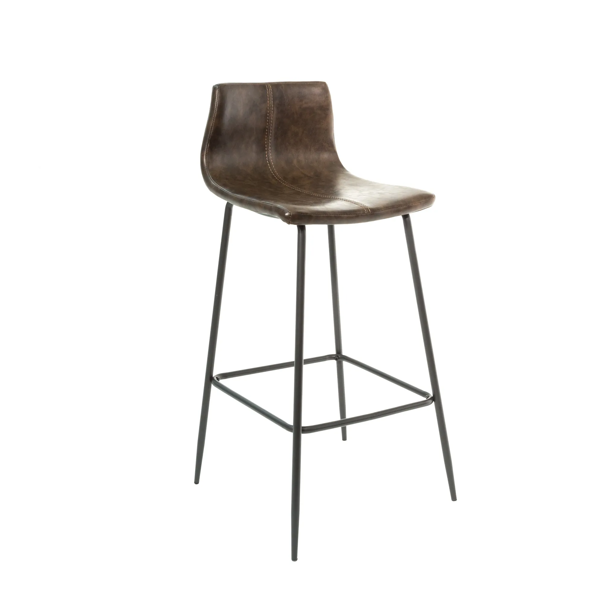 Grayson Chesnut Brown Set of Two Kitchen Bar Stools