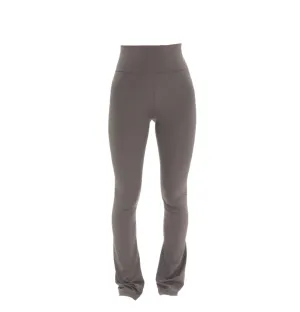 High Waist Straight Leg Leggings (Charcoal Grey)