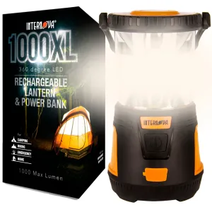 Internova Monster Rechargeable Camping Lantern and Power Bank (Orange)