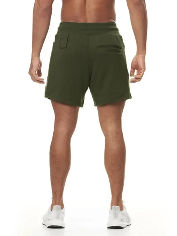 Men's Solid Color Sweat-wicking Running Shorts