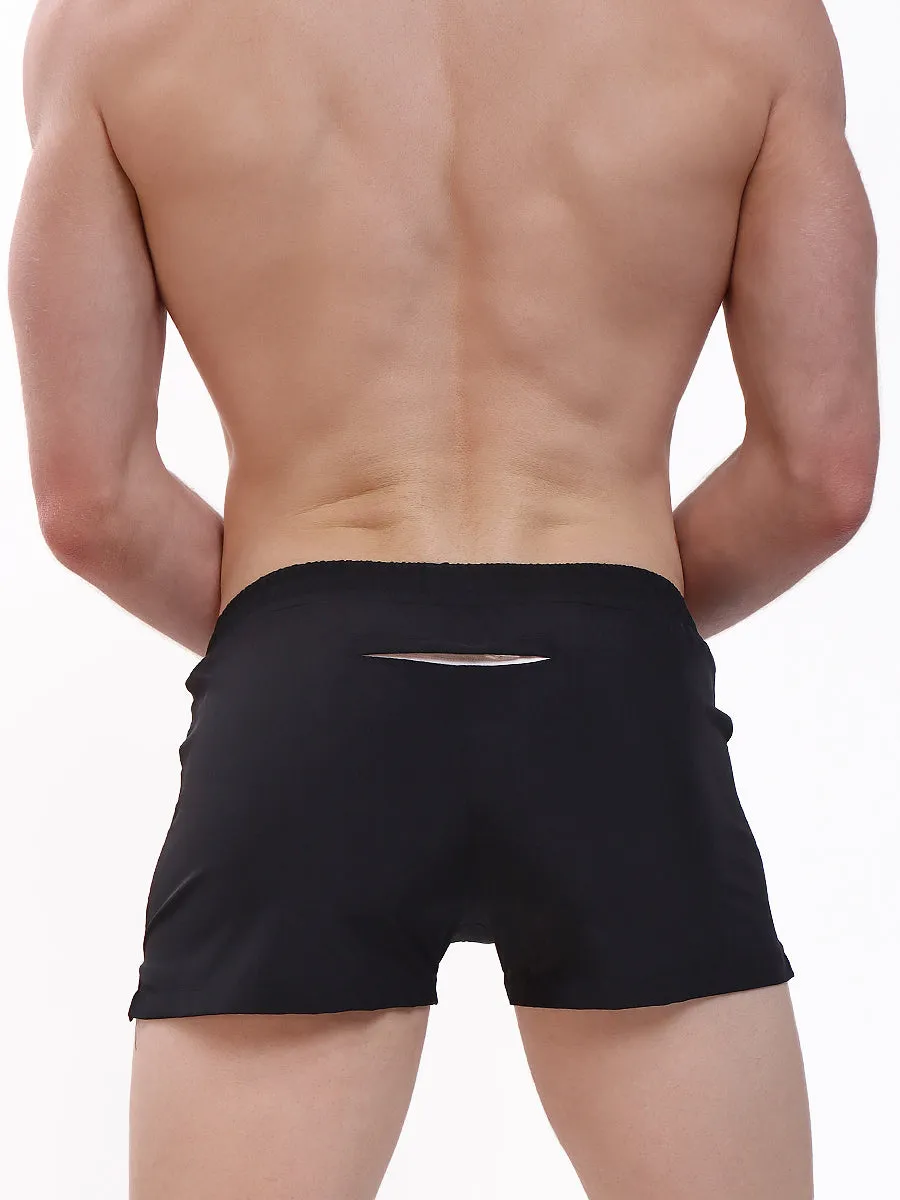 Men's Square Cut Woven Gym Short